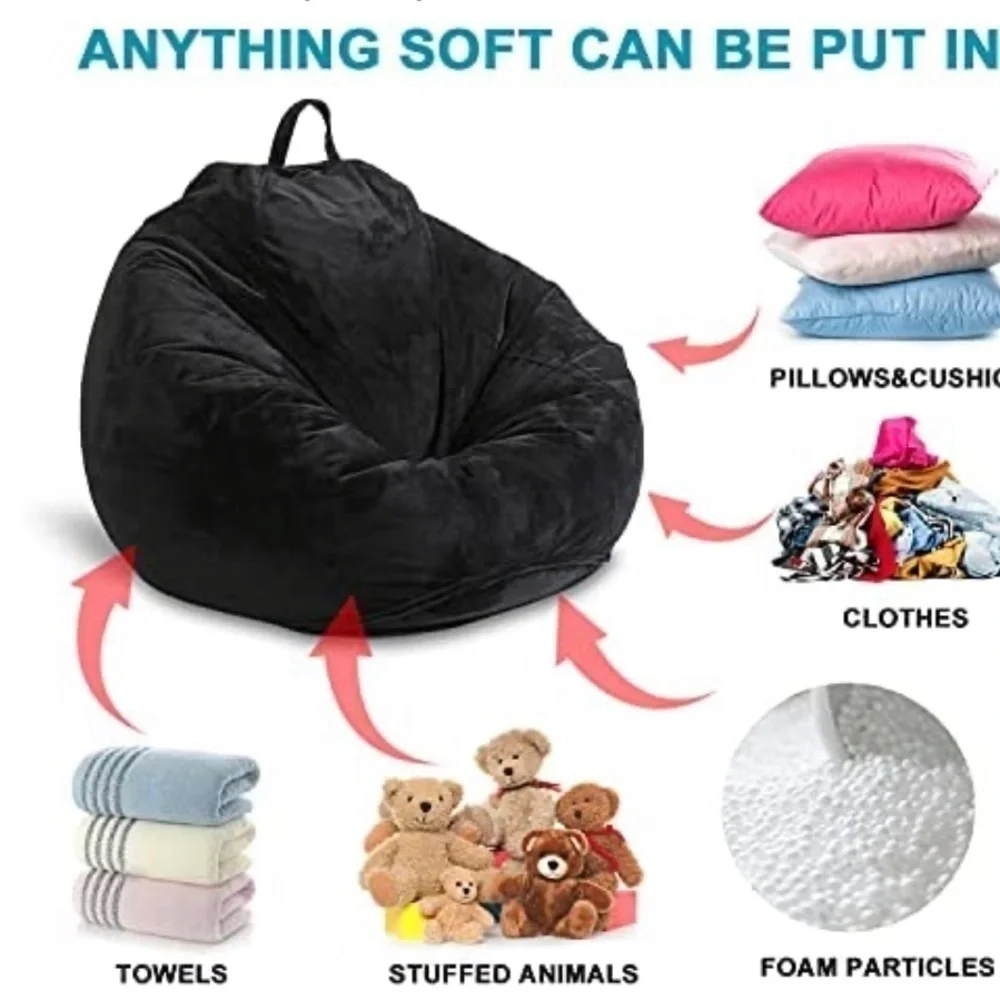 Bean bag chair cover
